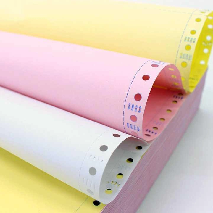 carbonless paper sheet