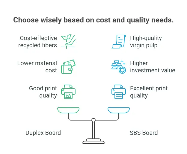 Key Differences Between Duplex Board and SBS Board