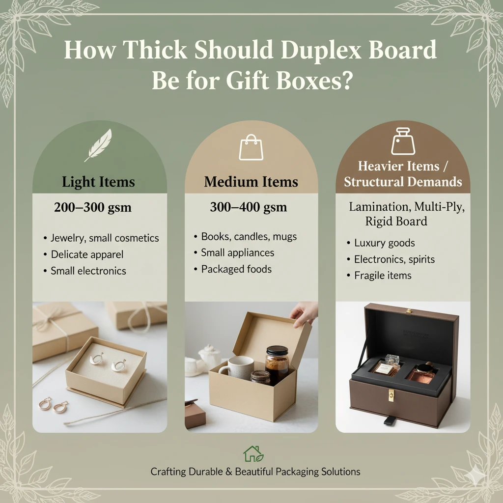 How Thick Should Duplex Board Be for Gift Boxes?