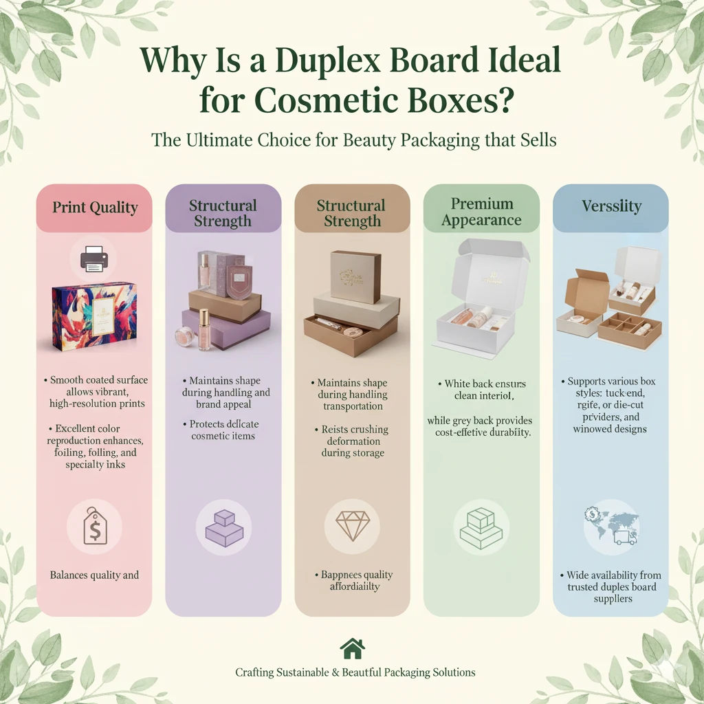 Why Is a Duplex Board Ideal for Cosmetic Boxes