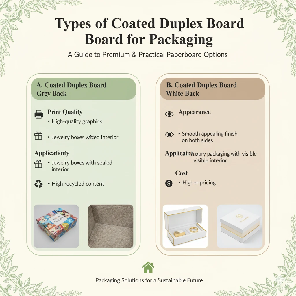 Types of Coated Duplex Board for Packaging