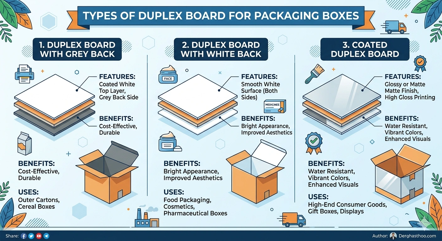 Types of Duplex Board Used in Packaging Boxes